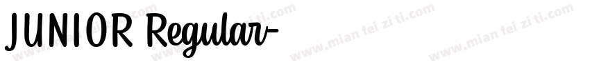 JUNIOR Regular字体转换